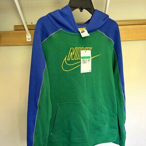 NWT, Youth Boys Nike Hoodie, Blue/Green, XL